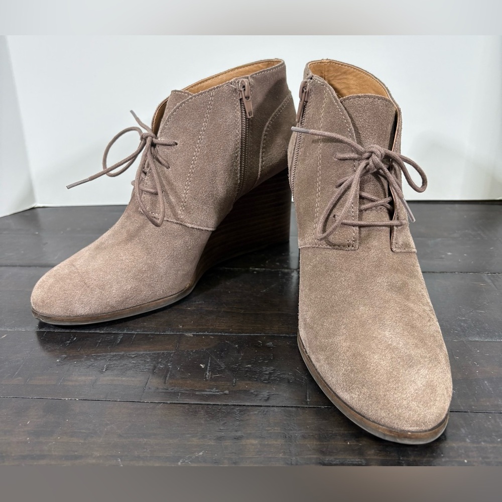 Lucky Brand Shylow Suede Ankle Booties Size 8.5